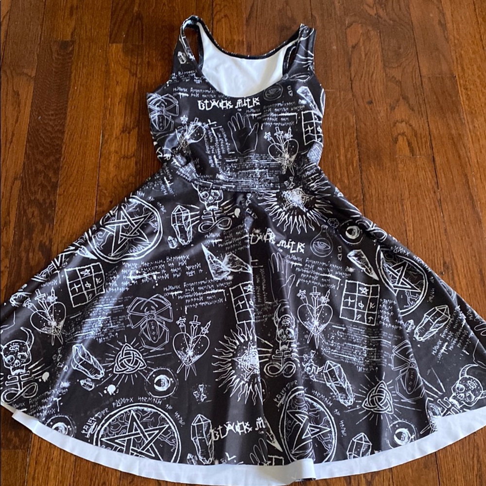 NWT Brand New BlackMilk Reversible Spellbound Skater Dress XS